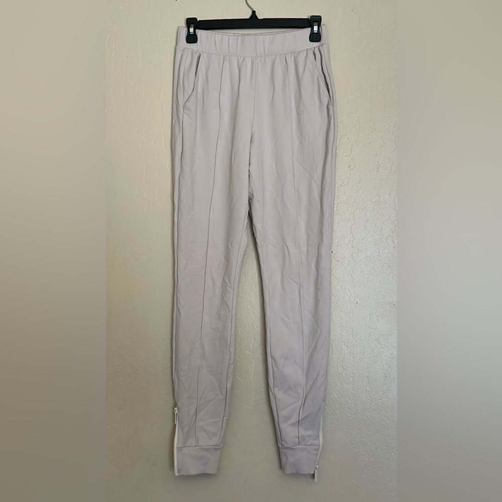 Alo Yoga Propel Sweatpants Joggers Ankle Zip Bone